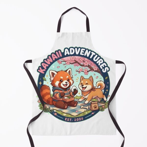 Item preview, Kawaii Adventures: Red Panda & Shiba Inu Picnic - Est. 2026 designed and sold by WalterAdd.