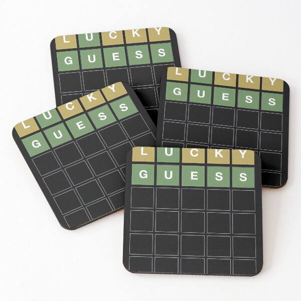 Item preview, Wordle Lucky Guess - Funny Wordl Grid Word Game Design designed and sold by jaehakeshaghm.
