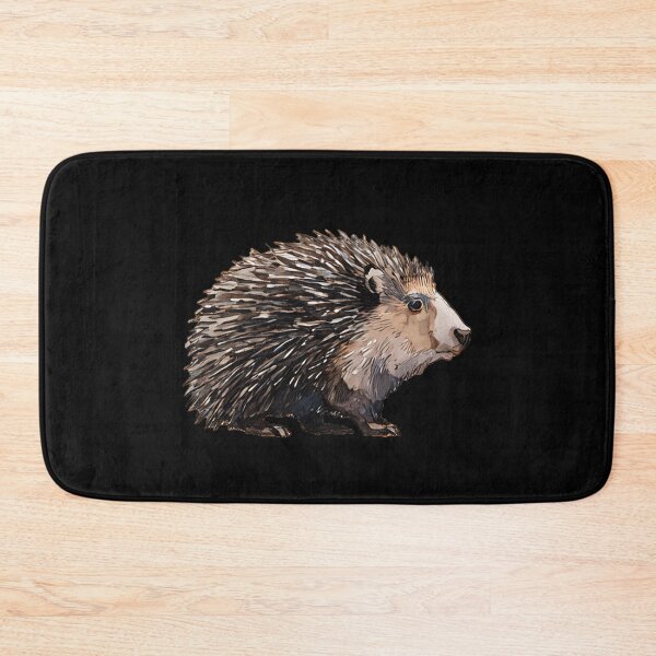 Artikelvorschau, Verspielter Aquarell-Igel im Wildblumenkranz entworfen und verkauft von kndzxf.