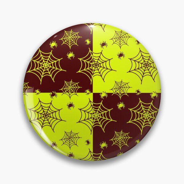 Item preview, Vivid yellow and dark red interchange web pattern designed and sold by serenebookworm.