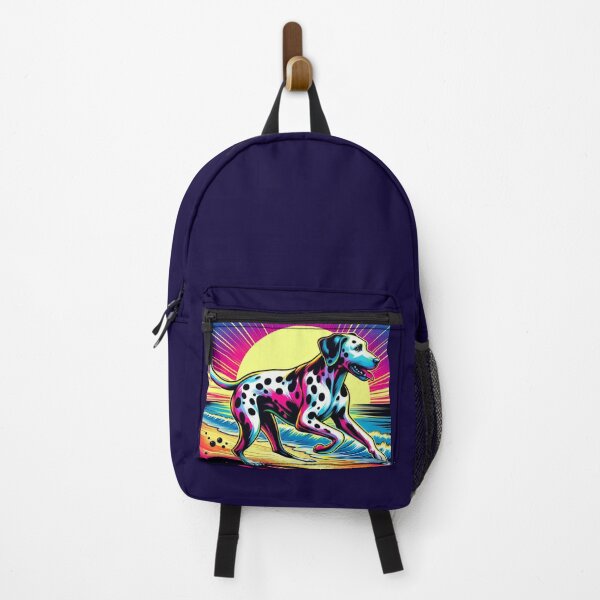 Item preview, Pop Art Dalmatian – Neon Sunset Run designed and sold by Dogandesighn.