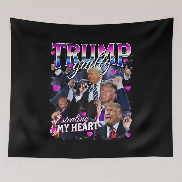 Item preview, Guilty Of Stealing My Heart Pink Trump Trump Girl Valentines designed and sold by PaulTSchafer.