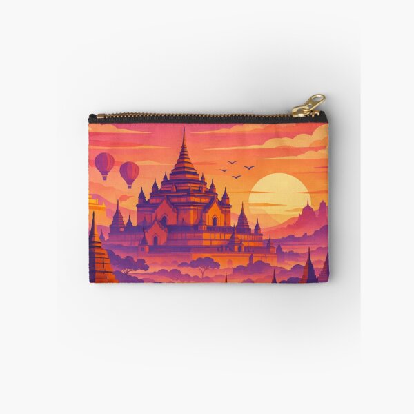 Item preview, Bagan Myanmar Sunset Travel Poste designed and sold by MatthewHeights.