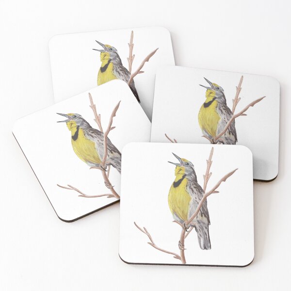 Item preview, Musical Meadowlark Colored Pencil Drawing designed and sold by Heather Barker.