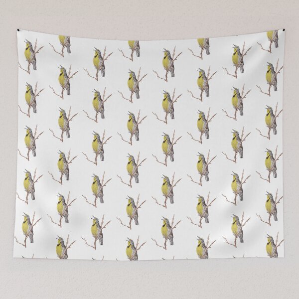Item preview, Musical Meadowlark Colored Pencil Drawing designed and sold by Heather Barker.