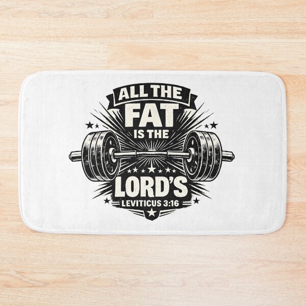 Item preview, Copy of All The Fat Is The Lord’s Gym Humor designed and sold by LunaMagicStudio.