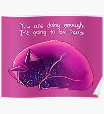 "Du machst genug" Cat Poster