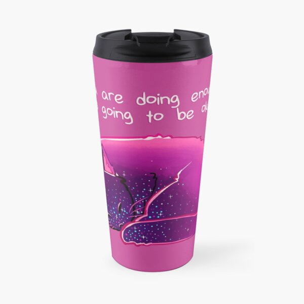 "You Are Doing Enough" Cat Travel Mug