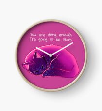 Reloj Gato "estás haciendo lo suficiente"