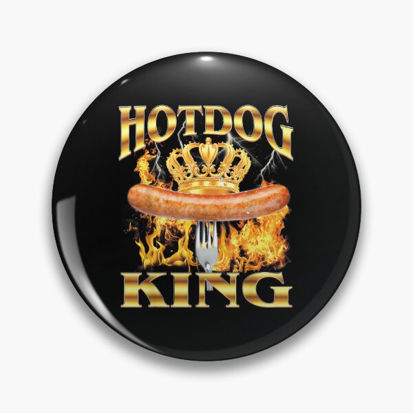 Item preview, Hot Dog King Hotdog Sausage Buns Grilled Hot Dog 90s Bootleg designed and sold by PaulTSchafer.
