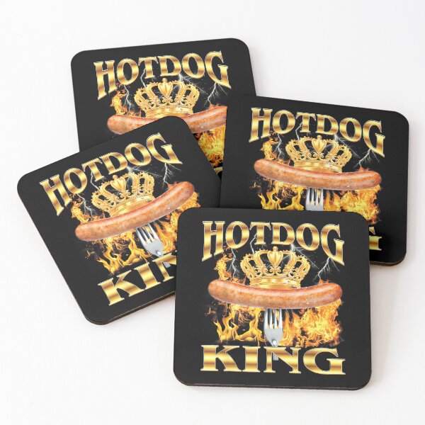 Item preview, Hot Dog King Hotdog Sausage Buns Grilled Hot Dog 90s Bootleg designed and sold by PaulTSchafer.
