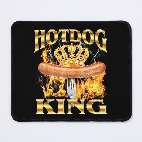 Item preview, Hot Dog King Hotdog Sausage Buns Grilled Hot Dog 90s Bootleg designed and sold by PaulTSchafer.