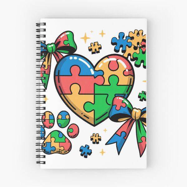 Item preview, Autism Awareness Heart & Paw – Puzzle Piece Bows & Butterflies Neurodiversity Acceptanc  – Cute SPED Mom Gift designed and sold by pixelspaperslab.