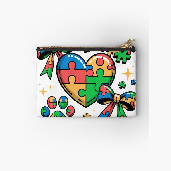 Item preview, Autism Awareness Heart & Paw – Puzzle Piece Bows & Butterflies Neurodiversity Acceptanc  – Cute SPED Mom Gift designed and sold by pixelspaperslab.