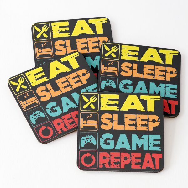 Item preview, Eat Sleep Game Repeat T-Shirt, Funny Gamer Lifestyle, Unisex Tee Top T-Shirt designed and sold by Dmo3HarkoArt.