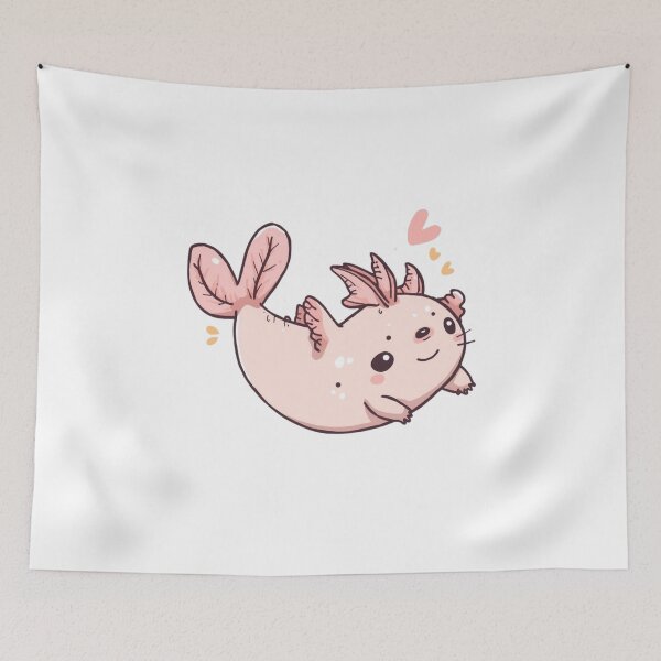 Item preview, Axolotl Smiles – Cute Aquatic Friend Illustration designed and sold by catcurio.