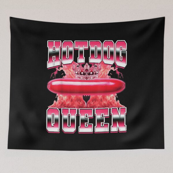 Item preview, Hot Dog Queen Hotdog Sausage Buns Grilled Hot Dog 90s designed and sold by PaulTSchafer.