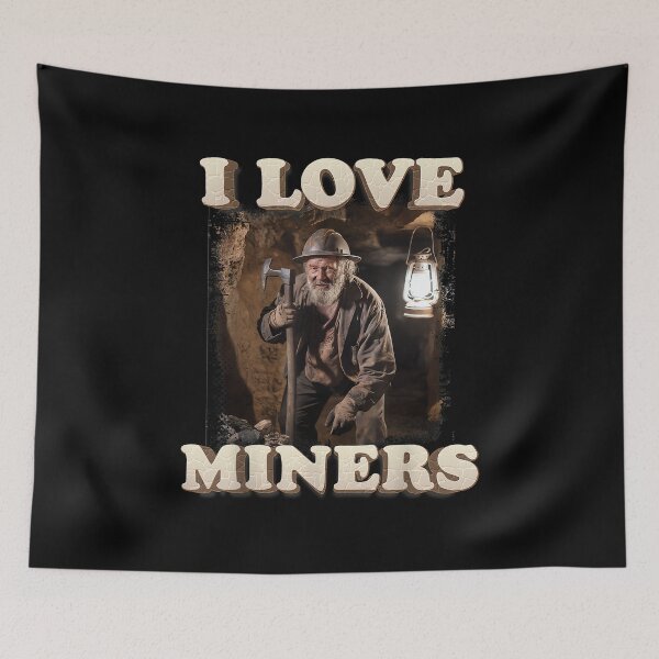 Item preview, I Love Miners 90s Bootleg Aesthetic Funny Sarcastic designed and sold by PaulTSchafer.