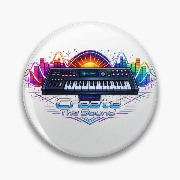 Item preview, Retro Synthwave Music Producer Keyboard - Create The Sound designed and sold by shemodas.