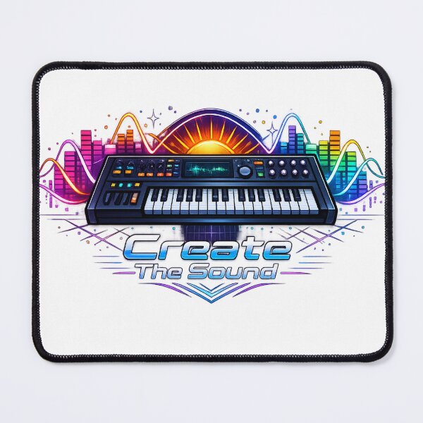 Item preview, Retro Synthwave Music Producer Keyboard - Create The Sound designed and sold by shemodas.