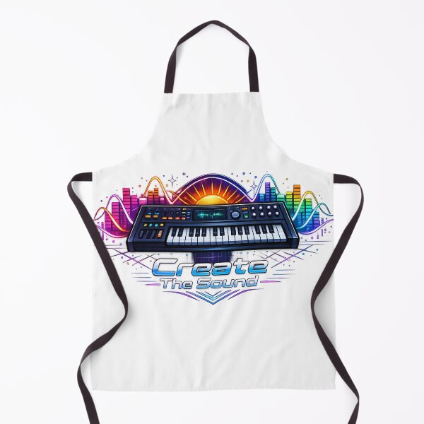 Item preview, Retro Synthwave Music Producer Keyboard - Create The Sound designed and sold by shemodas.