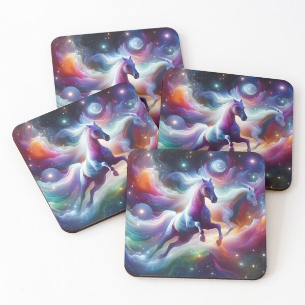 Item preview, Cosmic Horses – Surreal Galaxy Run designed and sold by Dogandesighn.