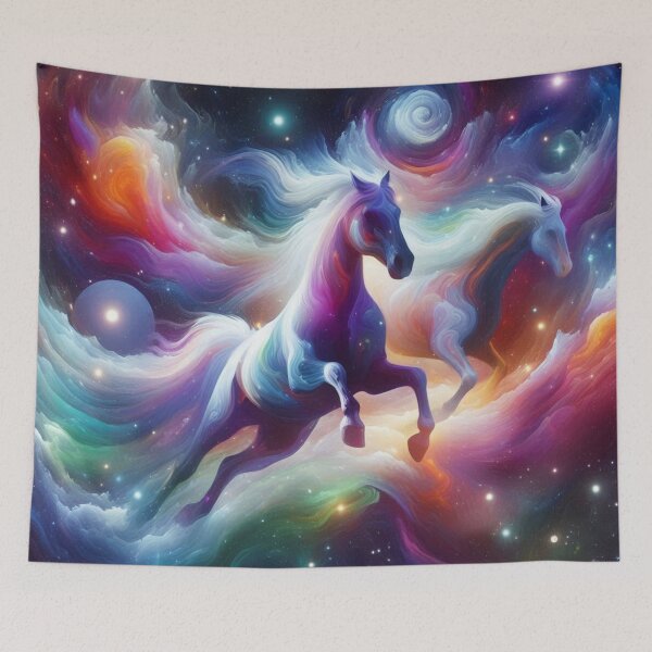 Item preview, Cosmic Horses – Surreal Galaxy Run designed and sold by Dogandesighn.