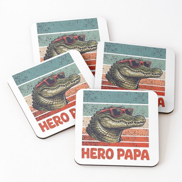 Item preview, Hero Papa – Cool Crocodile Dad Vibes designed and sold by Amberlakhal.