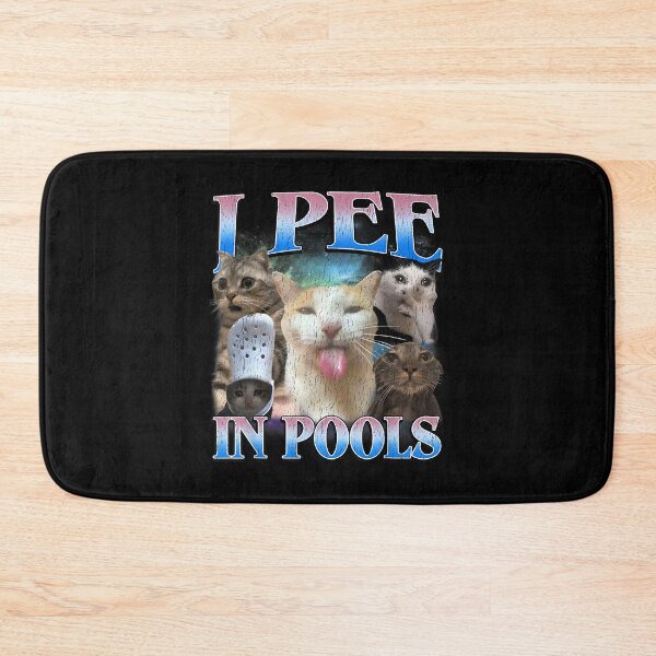 Item preview, I Pee in Pools Funny Unhinged Cat Meme Bootleg Graphic 90s designed and sold by PaulTSchafer.