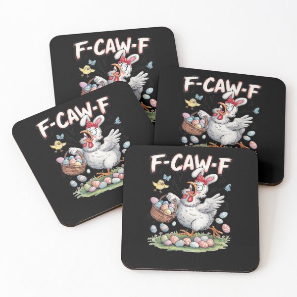 Item preview, F-Caw-F Chicken Bunny Rooster Meme Funny Easter Day designed and sold by MatherFisher.