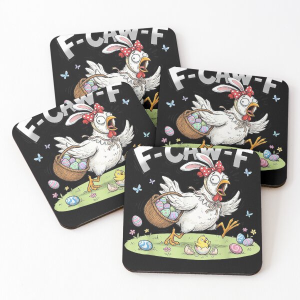 Item preview, F-Caw-F Chicken Bunny Rooster Meme Funny Easter Day designed and sold by MatherFisher.