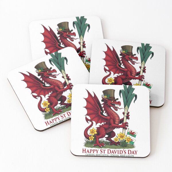 Item preview, Red Dragon St David’s Day Welsh Pride Illustration designed and sold by TshirtsOnline-.
