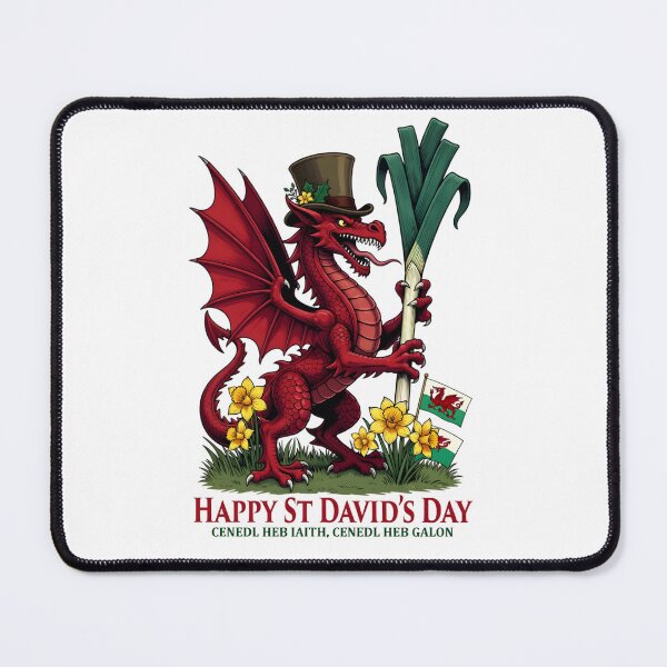 Item preview, Red Dragon St David’s Day Welsh Pride Illustration designed and sold by TshirtsOnline-.