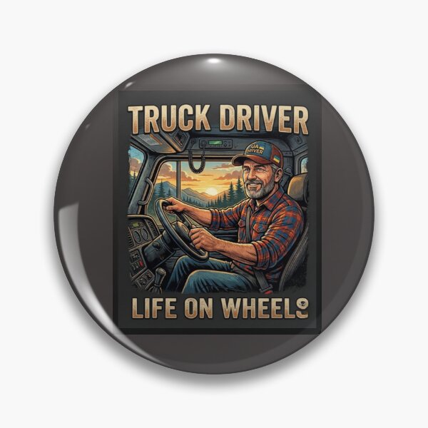Item preview, Proud Trucker - Life on Wheels: Sunset Drive designed and sold by HALYNA070824.