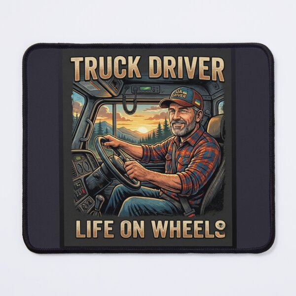 Item preview, Proud Trucker - Life on Wheels: Sunset Drive designed and sold by HALYNA070824.