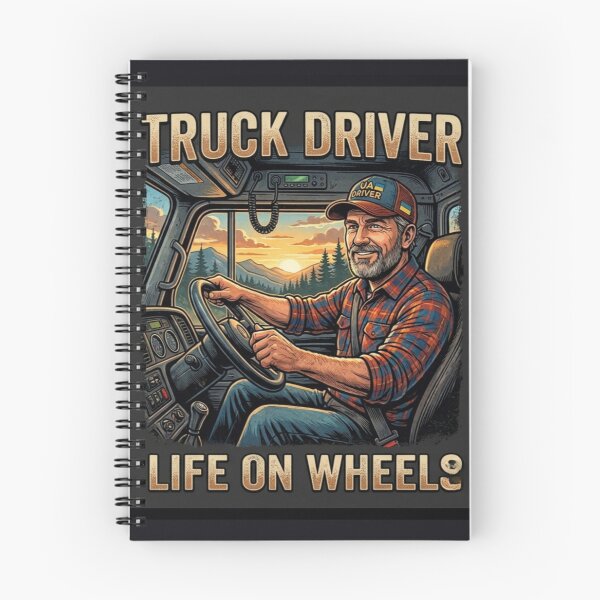 Item preview, Proud Trucker - Life on Wheels: Sunset Drive designed and sold by HALYNA070824.