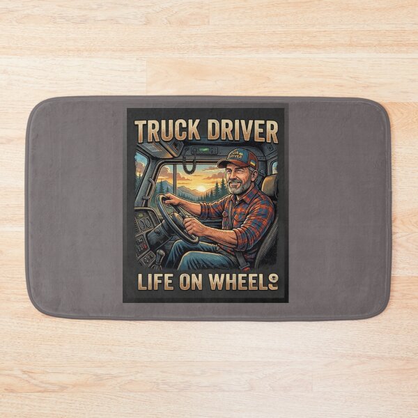 Item preview, Proud Trucker - Life on Wheels: Sunset Drive designed and sold by HALYNA070824.