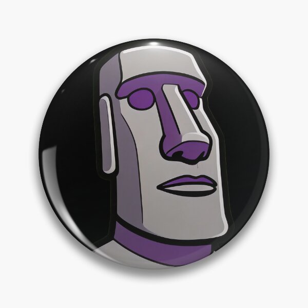 Item preview, Moai Statue – Easter Island Ancient Stone Head Illustration designed and sold by UniqueArtsOnly.