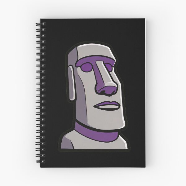 Item preview, Moai Statue – Easter Island Ancient Stone Head Illustration designed and sold by UniqueArtsOnly.