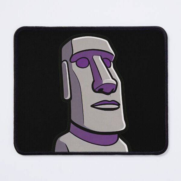 Item preview, Moai Statue – Easter Island Ancient Stone Head Illustration designed and sold by UniqueArtsOnly.