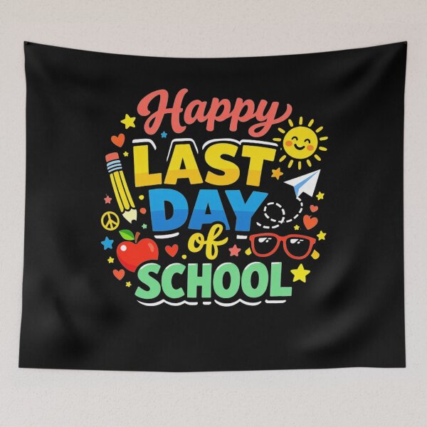 Item preview, Happy Last Day Of School Hello Summer Boys Girls Kids designed and sold by clothesy7.