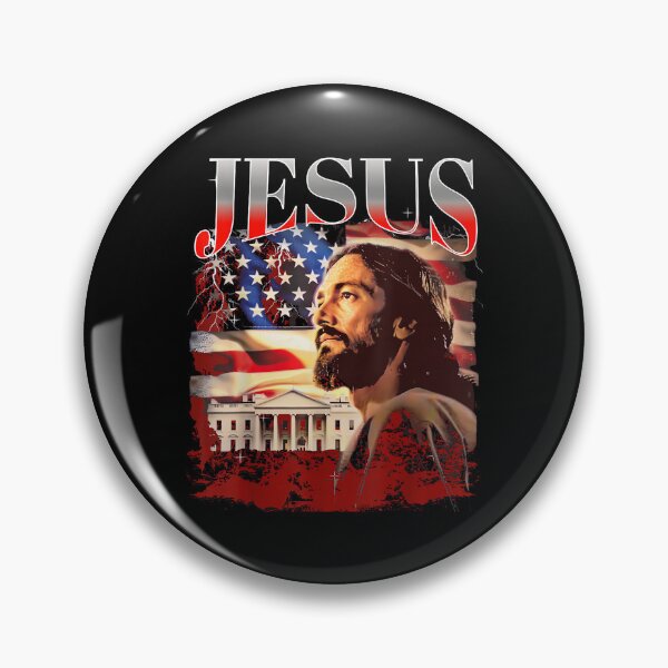 Item preview, Jesus USA America Patriot Meme 90s Bootleg Rap Merch Style designed and sold by PaulTSchafer.