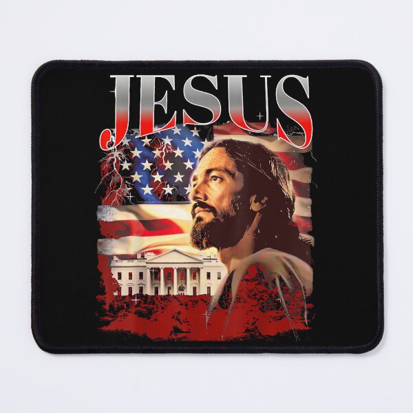 Item preview, Jesus USA America Patriot Meme 90s Bootleg Rap Merch Style designed and sold by PaulTSchafer.