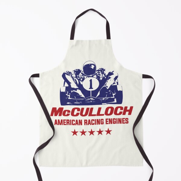Item preview, McCulloch American racing engines - vintage karting -red & blue print designed and sold by retropetrol.