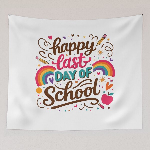 Item preview, Happy Last Day of School Cute End of School Girls Rainbow designed and sold by clothesy7.