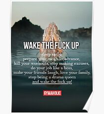 Bodybuilding Fitness Inspirational Quote And Saying Poster