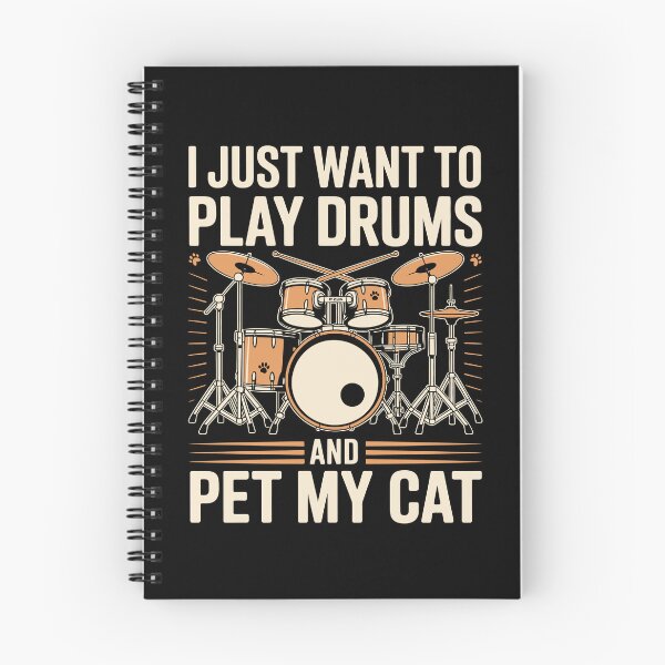 Item preview, I just want to play drums and pet my cat designed and sold by jkrphoto.
