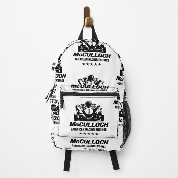 Item preview, McCulloch American racing engines - vintage karting - black print designed and sold by retropetrol.