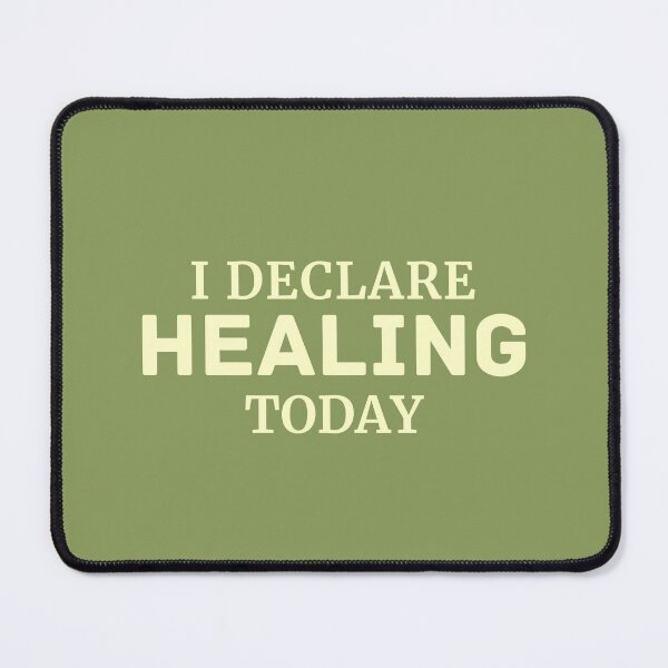 Item preview, I Declare Healing Today Faith Art designed and sold by StillTrustingCo.