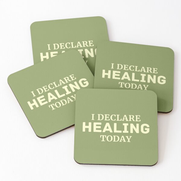 Item preview, I Declare Healing Today Faith Art designed and sold by StillTrustingCo.